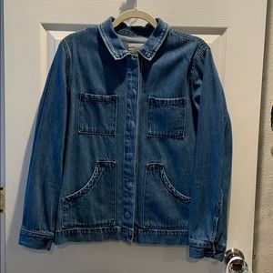 Denim chore coat